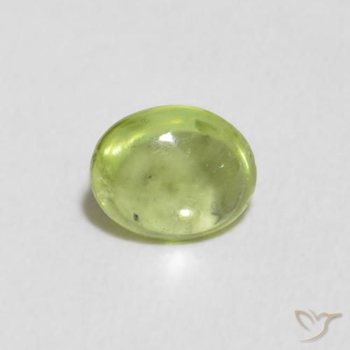 0.66ct Natürlicher hellgrün Sphene, Oval, Transparent