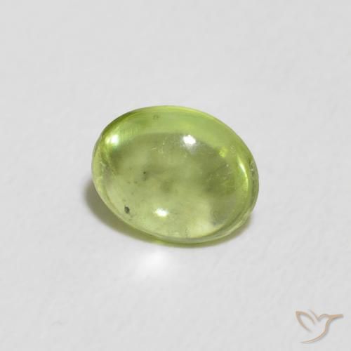 9,17 ctw natürlicher hellgrün Sphene, Oval, Transparent