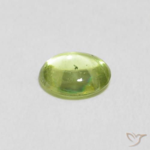 9,17 ctw natürlicher hellgrün Sphene, Oval, Transparent