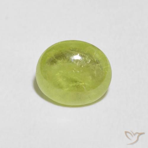 1.15ct Natürlicher Lebendiges grün Sphene, Oval, Transparent