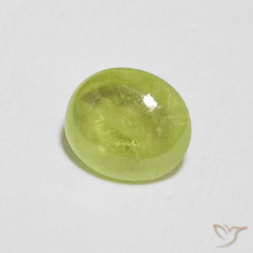9,17 ctw natürlicher Lebendiges grün Sphene, Oval, Transparent