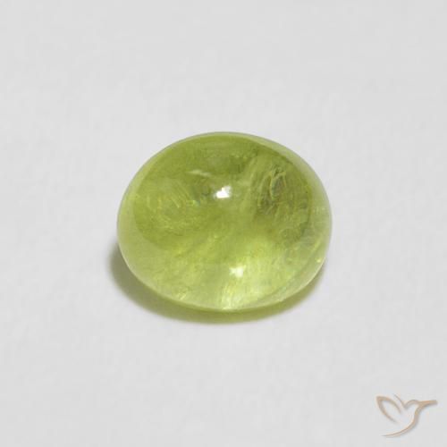 1.32ct Natürlicher gelblich-grün Sphene, Oval, Transparent