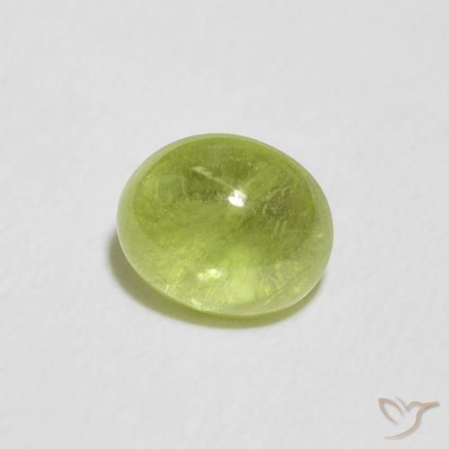 9,17 ctw natürlicher gelblich-grün Sphene, Oval, Transparent