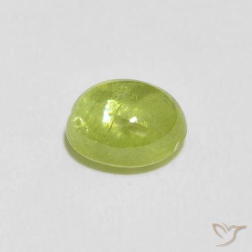 9,17 ctw natürlicher gelblich-grün Sphene, Oval, Transparent