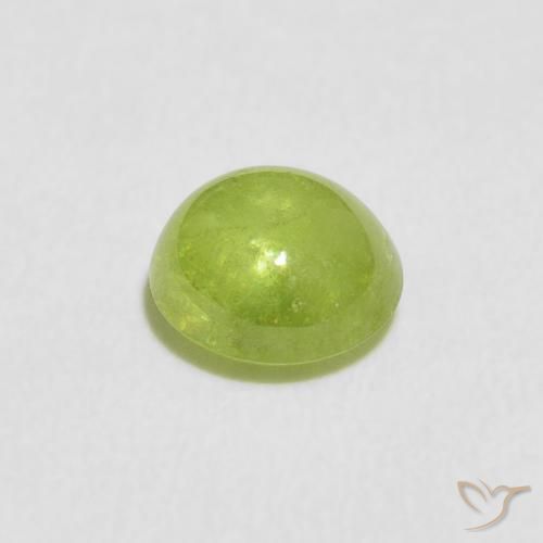 9,17 ctw natürlicher Mittelgrün Sphene, Oval, Transparent