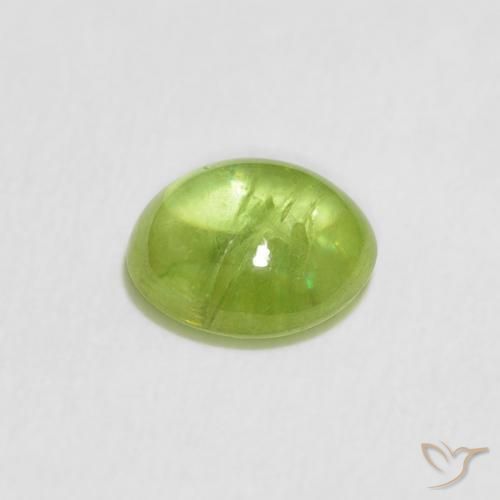 9,17 ctw natürlicher Mittelgrün Sphene, Oval, Transparent
