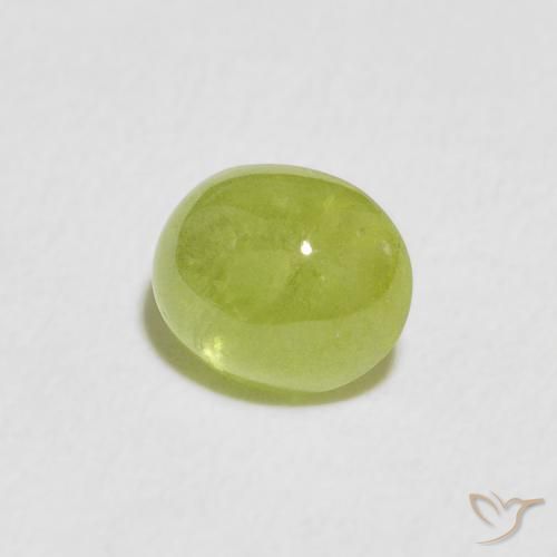 9,17 ctw natürlicher Mittelgrün Sphene, Oval, Transparent