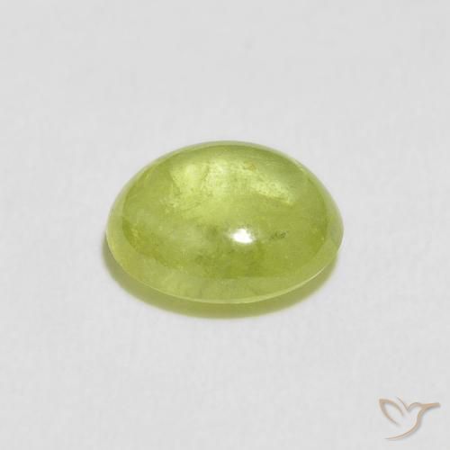 9,17 ctw natürlicher Mittelgrün Sphene, Oval, Transparent