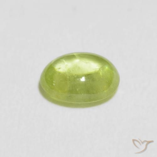 9,17 ctw natürlicher Lebendiges grün Sphene, Oval, Transparent