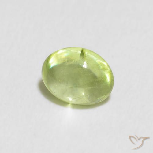 9,17 ctw natürlicher Leichtes lebendiges Grün Sphene, Oval, Transparent