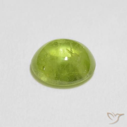 9,17 ctw natürlicher Mittelgrün Sphene, Oval, Transparent