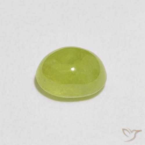 9,17 ctw natürlicher hellgrün Sphene, Oval, Transparent
