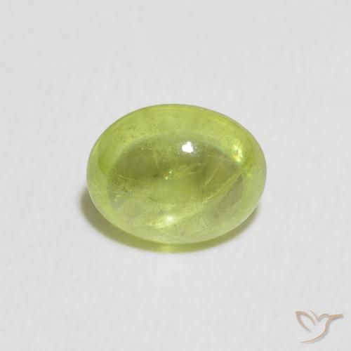 1.94ct Natürlicher Mittelgrün Sphene, Oval, Transparent