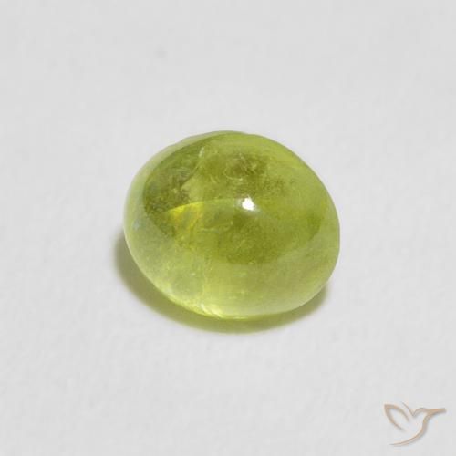 9,17 ctw natürlicher Mittelgrün Sphene, Oval, Transparent