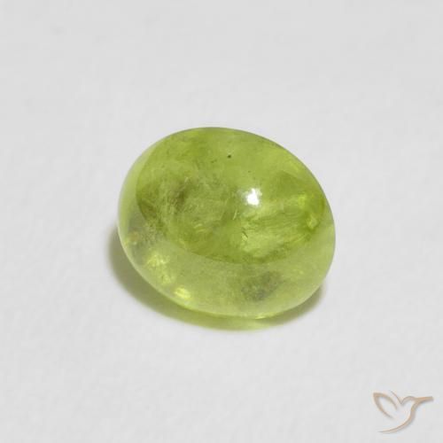 9,17 ctw natürlicher Mittelgrün Sphene, Oval, Transparent