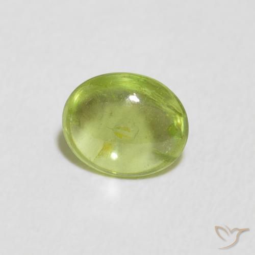 9,17 ctw natürlicher Mittelgrün Sphene, Oval, Transparent