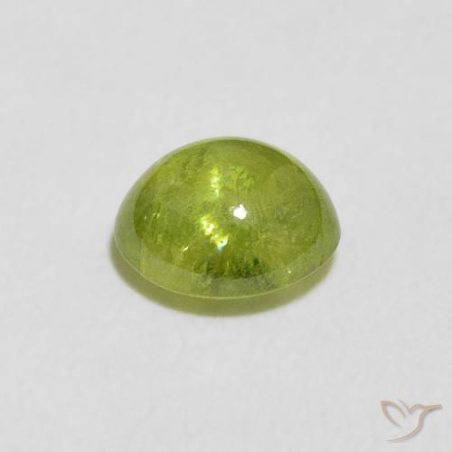 9,17 ctw natürlicher hellgrün Sphene, Oval, Transparent