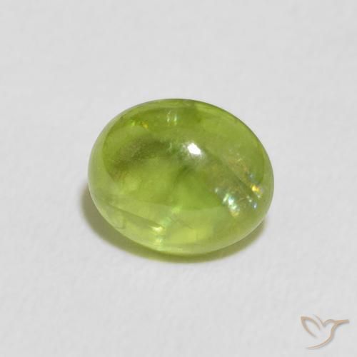 9,17 ctw natürlicher gelblich-grün Sphene, Oval, Transparent