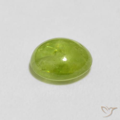 9,17 ctw natürlicher gelblich-grün Sphene, Oval, Transparent