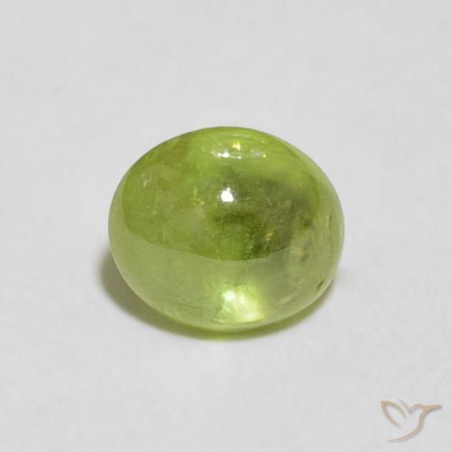 1.55ct Natürlicher Mittelgrün Sphene, Oval, Transparent