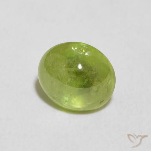 9,17 ctw natürlicher Mittelgrün Sphene, Oval, Transparent