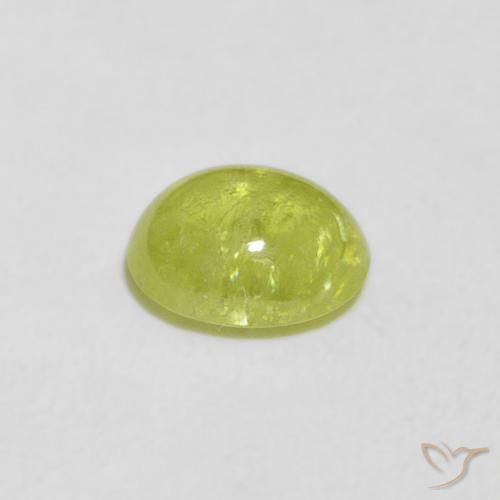 9,17 ctw natürlicher Lebendiges grün Sphene, Oval, Transparent