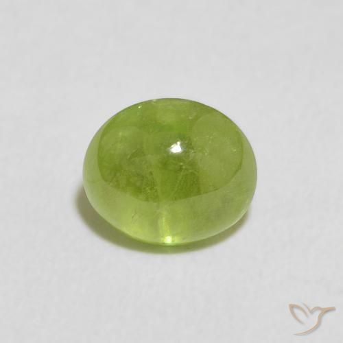 1.32ct Natürlicher Mittelgrün Sphene, Oval, Transparent
