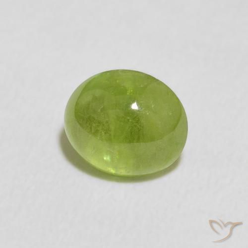 9,17 ctw natürlicher Mittelgrün Sphene, Oval, Transparent