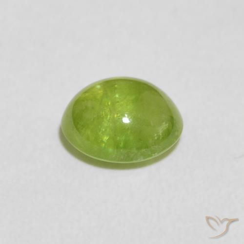 9,17 ctw natürlicher Mittelgrün Sphene, Oval, Transparent