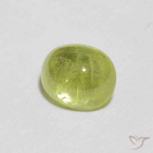 9,17 ctw natürlicher gelblich-grün Sphene, Oval, Transparent