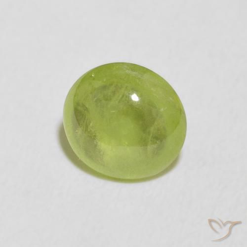 9,17 ctw natürlicher hellgrün Sphene, Oval, Transparent