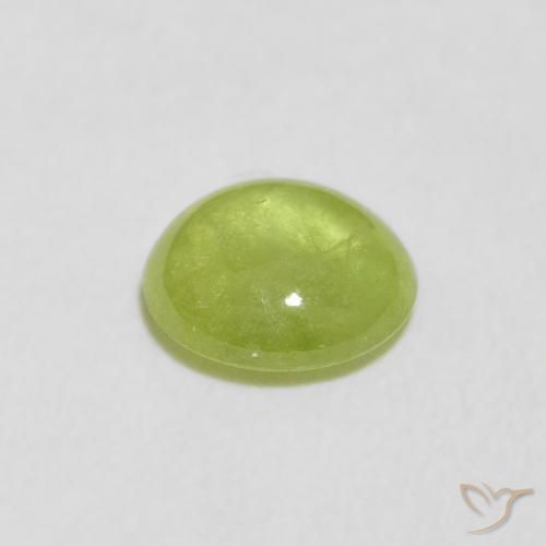 9,17 ctw natürlicher hellgrün Sphene, Oval, Transparent