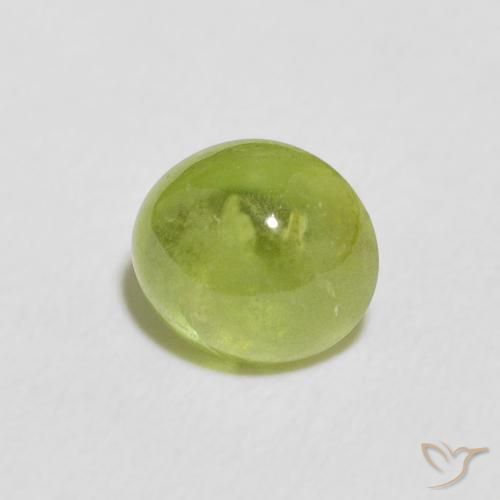 9,17 ctw natürlicher gelblich-grün Sphene, Oval, Transparent