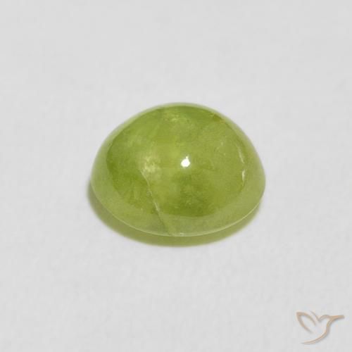 9,17 ctw natürlicher gelblich-grün Sphene, Oval, Transparent