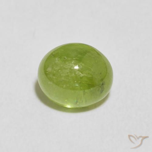 1.75ct Natürlicher Mittelgrün Sphene, Oval, Transparent