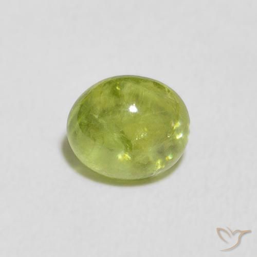 1.07ct Natürlicher hellgrün Sphene, Oval, Transparent
