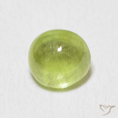 1.67ct Natürlicher limettengrün Sphene, Oval, Transparent