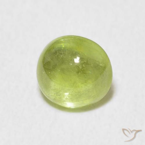 9,17 ctw natürlicher limettengrün Sphene, Oval, Transparent