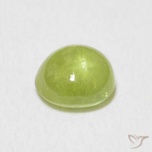 9,17 ctw natürlicher limettengrün Sphene, Oval, Transparent
