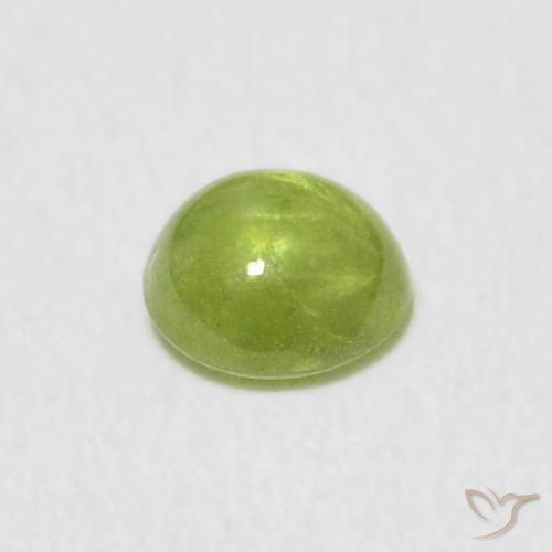 9,17 ctw natürlicher hellgrün Sphene, Oval, Transparent