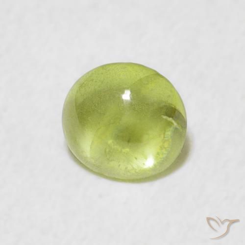 9,17 ctw natürlicher limettengrün Sphene, Oval, Transparent