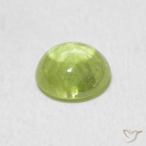 9,17 ctw natürlicher hellgrün Sphene, Oval, Transparent