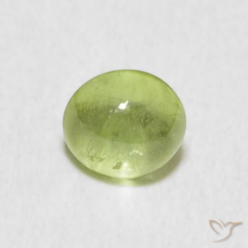 0.69ct Natürlicher Mittelgrün Sphene, Oval, Transparent