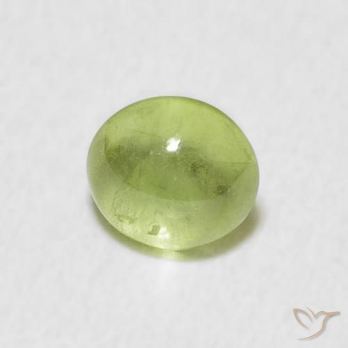 9,17 ctw natürlicher Mittelgrün Sphene, Oval, Transparent