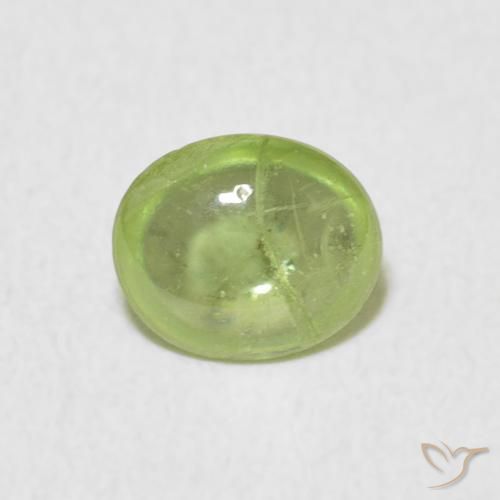 1.02ct Natürlicher hellgrün Sphene, Oval, Transparent