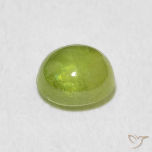 9,17 ctw natürlicher Lebendiges grün Sphene, Oval, Transparent