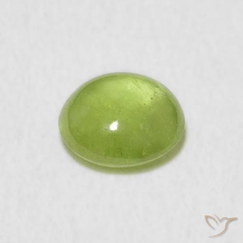 9,17 ctw natürlicher Mittelgrün Sphene, Oval, Transparent