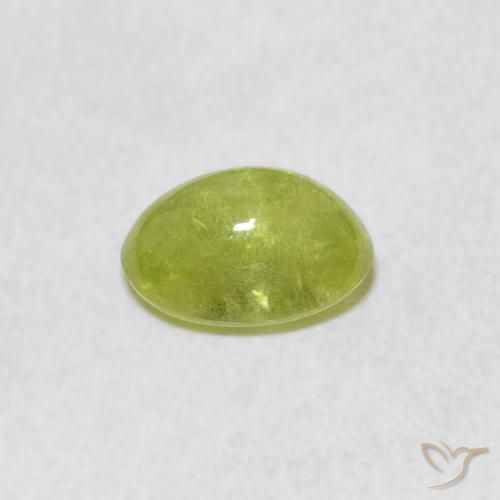 9,17 ctw natürlicher limettengrün Sphene, Oval, Transparent