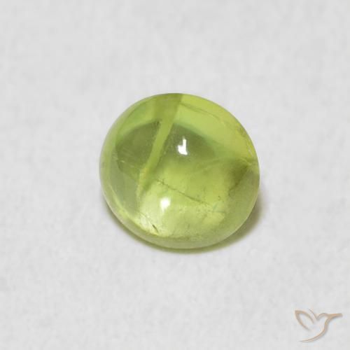 9,17 ctw natürlicher Lebendiges Gelbgrün Sphene, Oval, Transparent