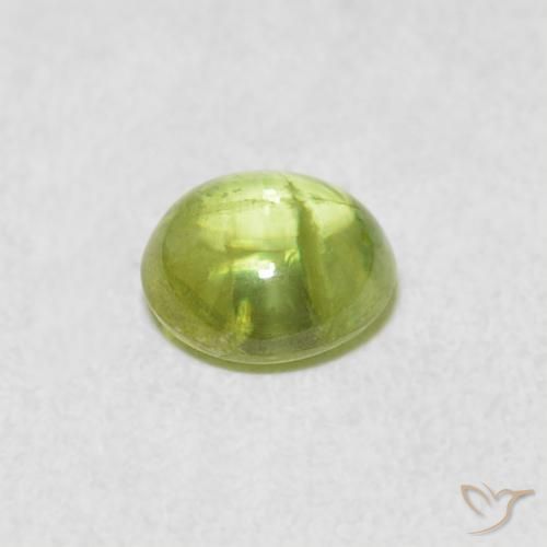 9,17 ctw natürlicher Lebendiges Gelbgrün Sphene, Oval, Transparent